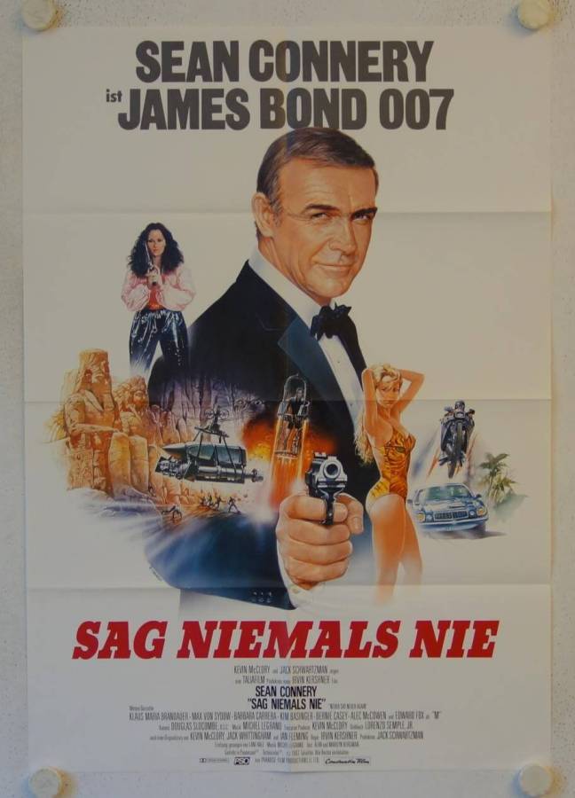 Never say never again original release german movie poster
